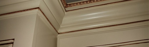 Finished work on mouldings